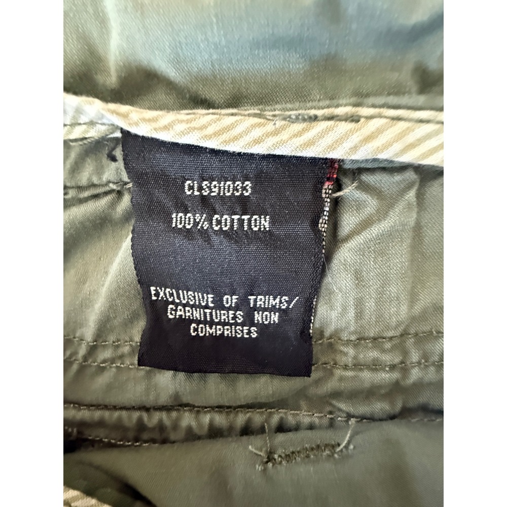 Coupe Collection Womens Olive Green Cotton Cargo Capri Pants Size 4 CLS91033 - Picture 10 of 10